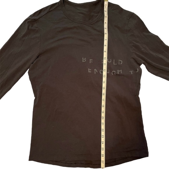 Lululemon Men’s 5 Year Basic LS Mantra Black Graphic Long Sleeve Shirt - Picture 5 of 5